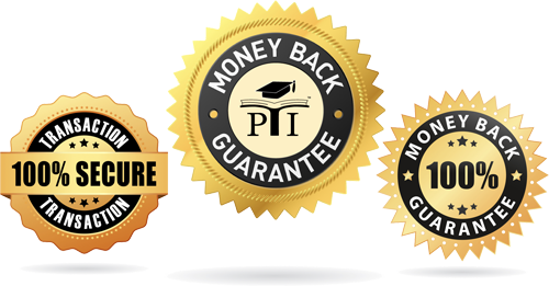 Badges and seals that depict the money back guarantee pf PTI, inviting viewers to enjoy the only SEA lessons program with a 1st Choice Money Back Guarantee